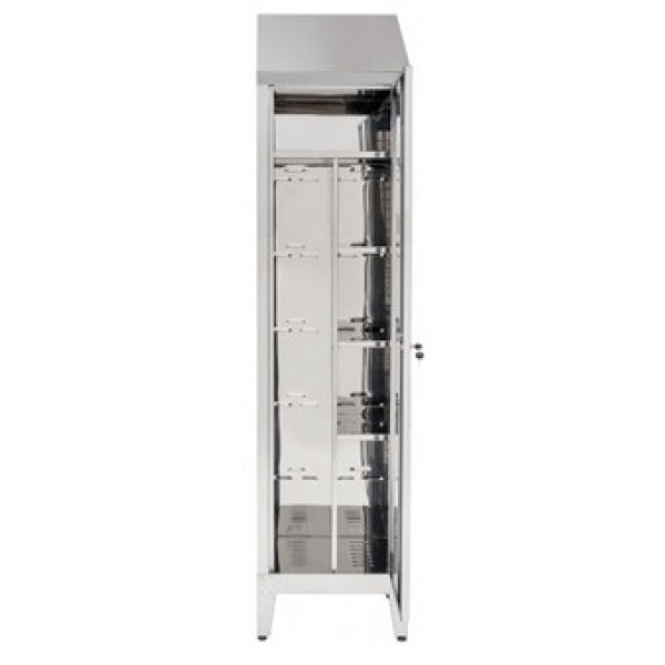 Brooms locker made of stainless steel 430 IXP n.1 hinged door Model S5069601430