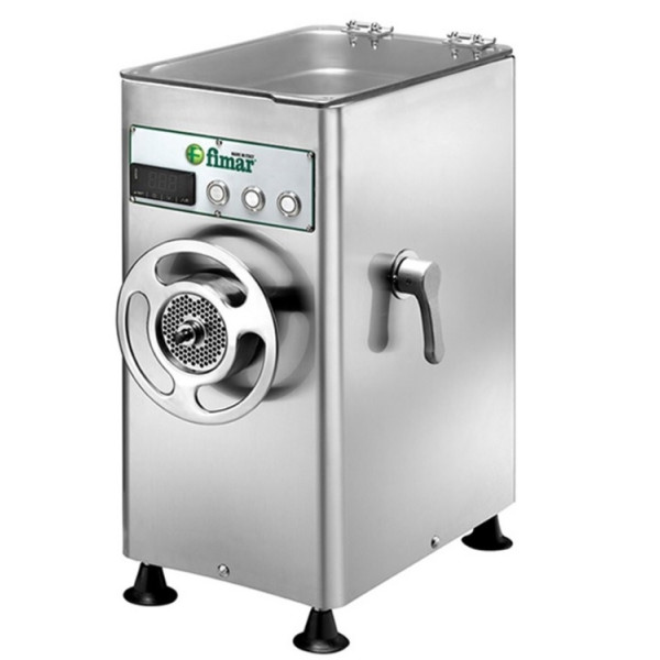 Countertop refrigerated meat grinder Model 22REF stainless steel Meat entrance ø 52 mm Hourly production 150-250 Kg/h