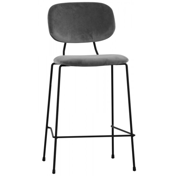 Indoor stool TESR Powder coated metal frame Velvet covering Model 081-FR26 DIFFERENT COLOURS