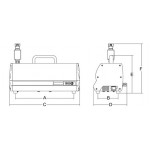 Vacuum machine , Vacuum pump  mc/h 4 ,Model Vacuex4 dedicated to external suction