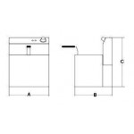 Electric pasta cooker Model PASTI' 10 3  baskets included Wattpower 6.000