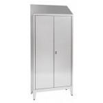 Storage cabinet made of stainless steel 430 IXP n.2 hinged doors Model 69405430