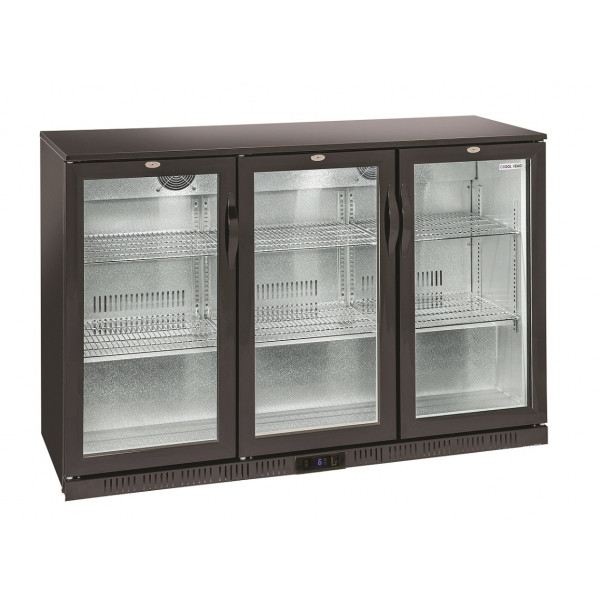 Refrigerated back bar cabinet 6 shelves 3 hinged doors\Drinks display Model BBC330H