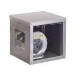 Encased centrifugal fan in steel sheet panel Model ECZ 15/15-6-T Capacity 10000 m³/h