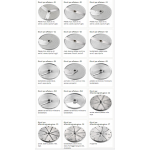 Vegetable cutter discs for shredding suitable for models 4000, 2000r , 3000, 2500, FNT