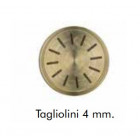 Trafila opzionale Tagliolini 4 mm Omra per torchietti pasta manuali