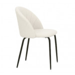 Indoor chair TESRPowder coated metal frame, padded seat and backrest, synthetic leather covering, adjustable feet Model 467-DC92B