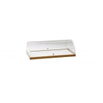Wooden service trolley color Walnut Model CL2001 two shelves