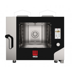 Gas combi convection oven with steam with TOUCH SCREEN controls Model MKF464GTS Capacity: N° 4 trays (600x400 mm) Electric power Kw 0,30 Thermal capacity Kw 9