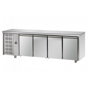 Refrigerated counter four display Motor on the left Model TF04MIDGNSX Stainless steel