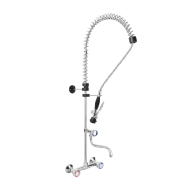 Two holes pre-rinse unit wall mounted - swinging spout in the middle of the tube MNL Model R0102010248