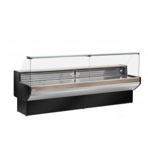 Neutral food counter ideal for bakeries Zoin model  Patagonia PT200NNNG Straight glass tipped down Neutral version without group and without evaporator