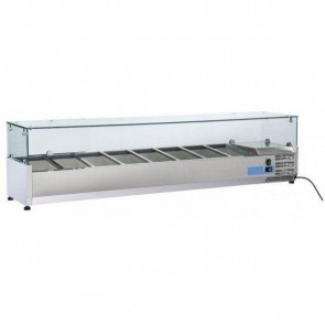 Refrigerated ingredients display case Model VRX18/38 stainless steel Compatible with containers 8 x GN1/3