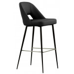 Indoor stool TESR Powder coated metal frame Fabric or synthetic leather Model 087-TOP 21 DIFFERENT COLOURS