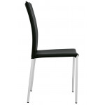 Stackable indoor chair TESR Powder coated metal frame Synthetic leather covering Model 825-RF49P