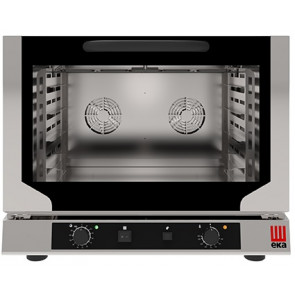 Electric ventilated convection oven with grill and humidification for bakery and pastry Model EKF464.3NGRILL Capacity n.4 trays cm 60x 40 Power Kw 5.2 Drop down door