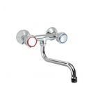 Two holes wall mounted tap - swinging "S" spout L22cm MNL Model R0102010219