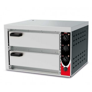 Electric pizza oven Model VULCANO 2 thermal insulated independent cooking chambers