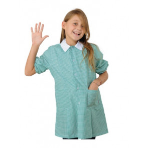 Pollicino Pinafore 65% Polyester  35% Cotton GREEN CHECKERED available in different sizes Model 000264