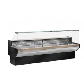 Neutral food counter ideal for bakery Zoin Model Patagonia PT100NNNG Straight glass tipped down Neutral version without group and without evaporator
