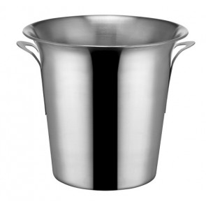 Champagne bucket in stainless steel with rings Model 340-200