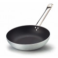 Non-stick high flared aluminium pan with handle Size ø cm. 36 x 7 h Model 811-036