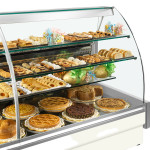 Neutral food counter ideal for dry pastry Zoin Model Colorado CL140NNNG Curved tempered glass