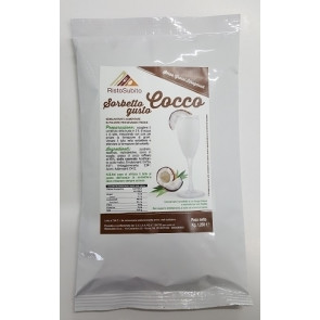 Powdered preparation already sweetened for SORBETS WITH COCONUT FLAVOUR for slush machines Packs of gr.1250 in cartons of 12 bags Model 732