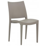 Stackable outdoor chair TESR Polypropylene frame Model 1054-LIB grey