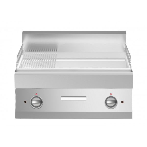 Electric fry top Chromed 2/3 smooth 1/3 striped plate MDLR Model F7070FTECLRT