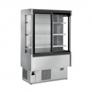 Refrigerated wall-site multideck Zoin Model Silver SC200PSV Suitable for the display of beverages, milk, cold gastronomy, pre-packaged products, dairy products