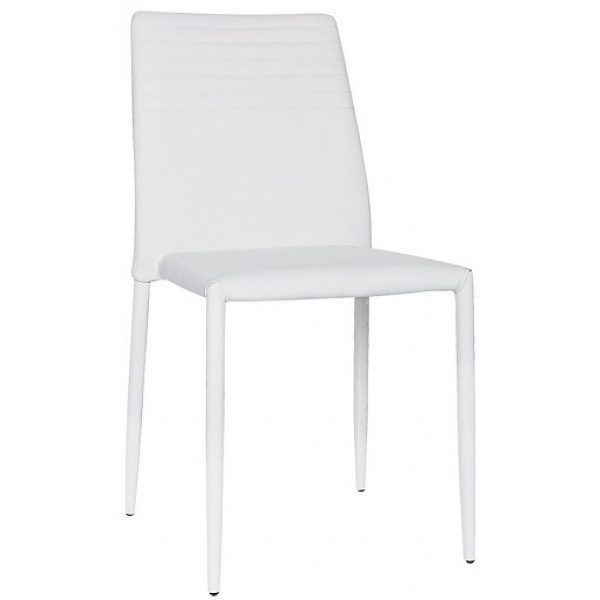 Stackable indoor chair TESR Metal frame Synthetic leather covering Model 949-F400