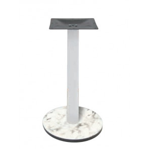 Indoor base TESR HPL compact table bases, tikness 20 mm, metal column, top plate (300 x 300 x 3 mm), adjustable feet Model 264-HPR501