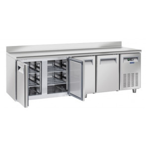 Ventilated refrigerated pastry counter Model PA4200 Suitable for trays 600x400 With splashback
