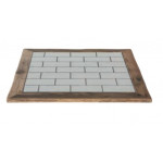 Indoor top TESR laminate tile effect wooden board thickness 20 Model 044-SFB20