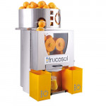 Stainless steel professional automatic juicer Frucosol Model F50A Production 20-25 oranges per minute Max. ø 80 mm N. 2 waste storage containers