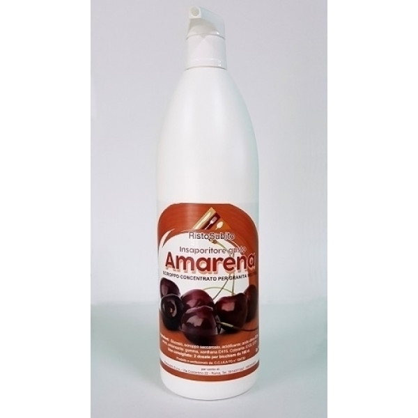 Flavoured syrup CHERRY concentrated for slushes Bottles of gr.1000 in cartons of 6 bottles Model 851