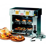 Double horizontal toaster with 6 pliers with glass ceramic top Vema Model FOPV 2087