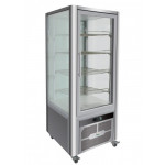 Refrigerated display Model G-VGP400R 4 glass sides Ventilated refrigeration
