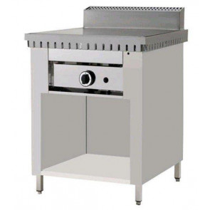 Gas piadina cooker PL Model CP4 on open compartment , Chrome plate in stainless steel Capacity 4 piadina