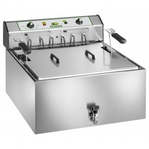 Pastry countertop electric fryer Model SF25P 1 tank with oil tap