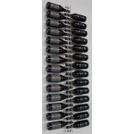 Neutral classic wine bottles display Bottles capacity 28 Transparent Model Plex150