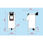 Potato peeler Model PPN18M Loading capacity 18KG Hourly production kg/h 220