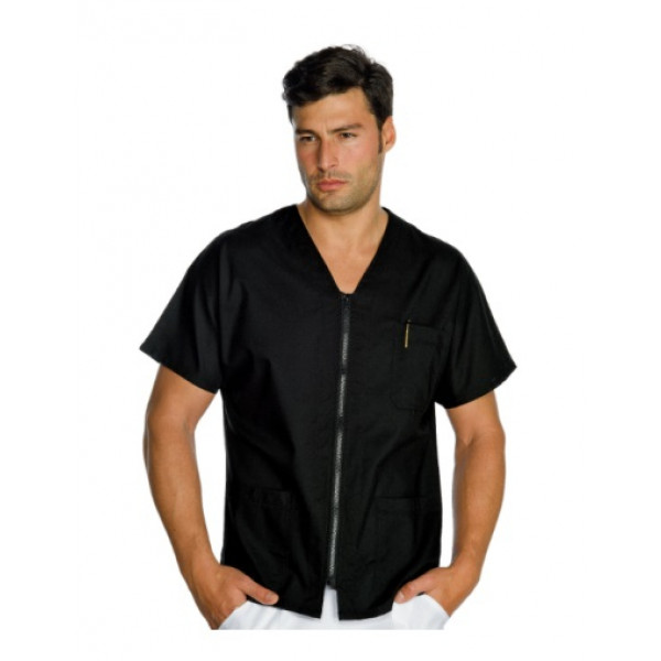 Jacket Milano Short sleeve 65% Polyester 35% Cotton Black Available in different sizes Model 041001
