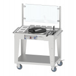 Mobile stand crepe maker CLN Stainless steel structure Model CSAC