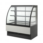 Neutral pastry display (non-refrigerated) Model EVO180NEUTRO Front glass opening and double-glazed sliding doors