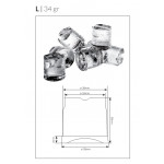 Ice maker Full ice cubes Storage 15 Kg Daily production 33 Kg Model SS35