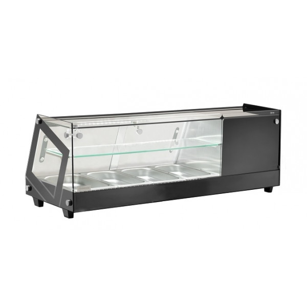Refrigerated countertop tapas display Model AK413VTB Capacity 4xGN1/3 h 4,0 cm