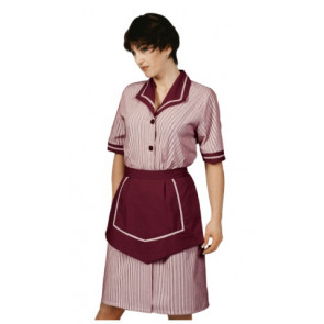 Amalfi lady gown with apron  65% Polyester 35% Cotton Bordeaux Model 004303