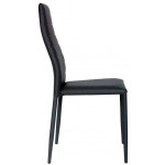 Stackable indoor chair TESR Metal frame Synthetic leather covering Model 948-F503